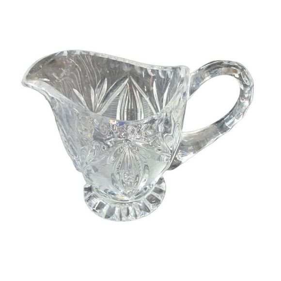 Vintage Crystal Footed Creamer Exquisite Design and Timeless Charm - Picture 6 of 13